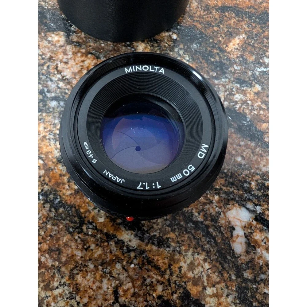 Minolta MD 50mm F1.7 standard lens.